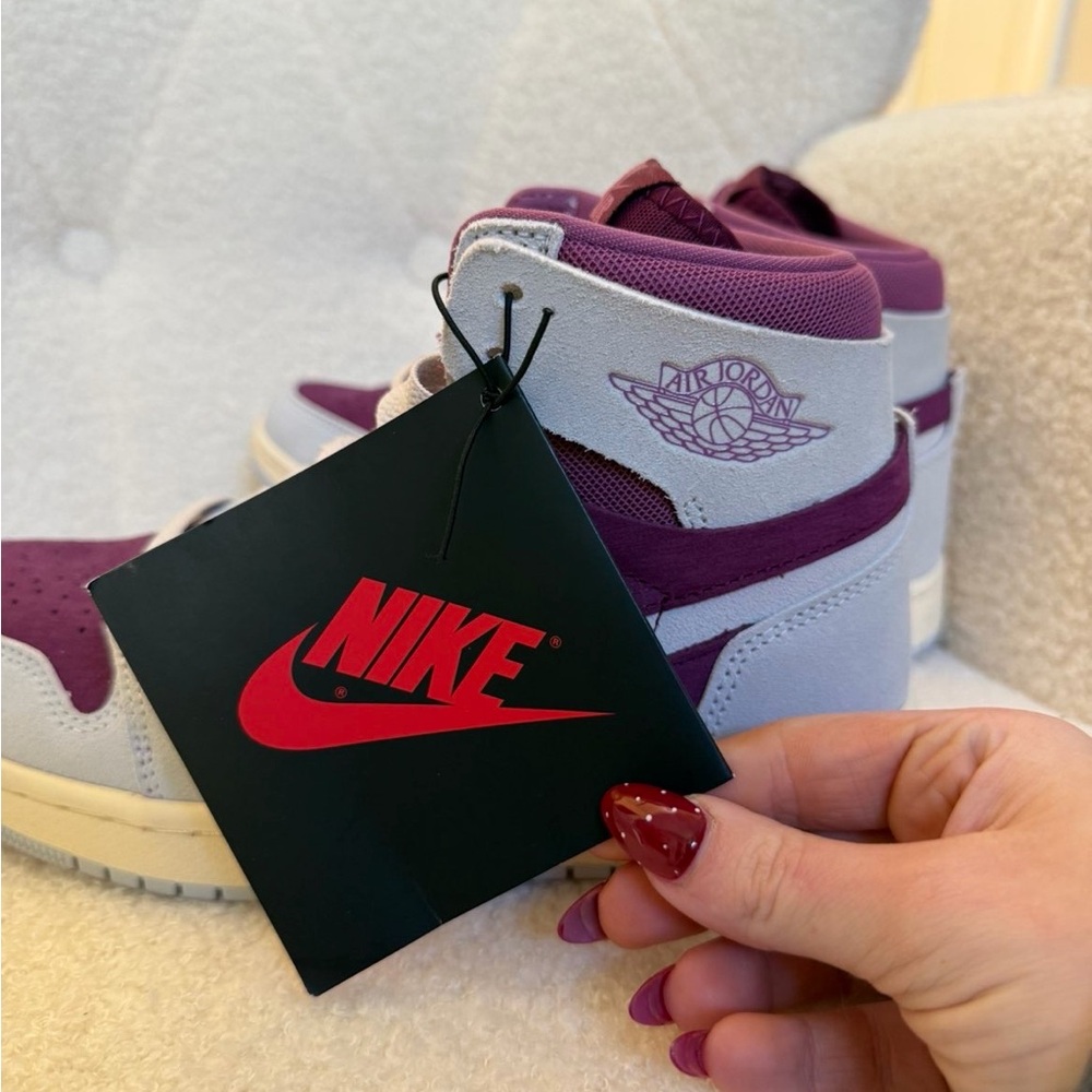 Nike Air Jordan Sneakers in Purple and Gray